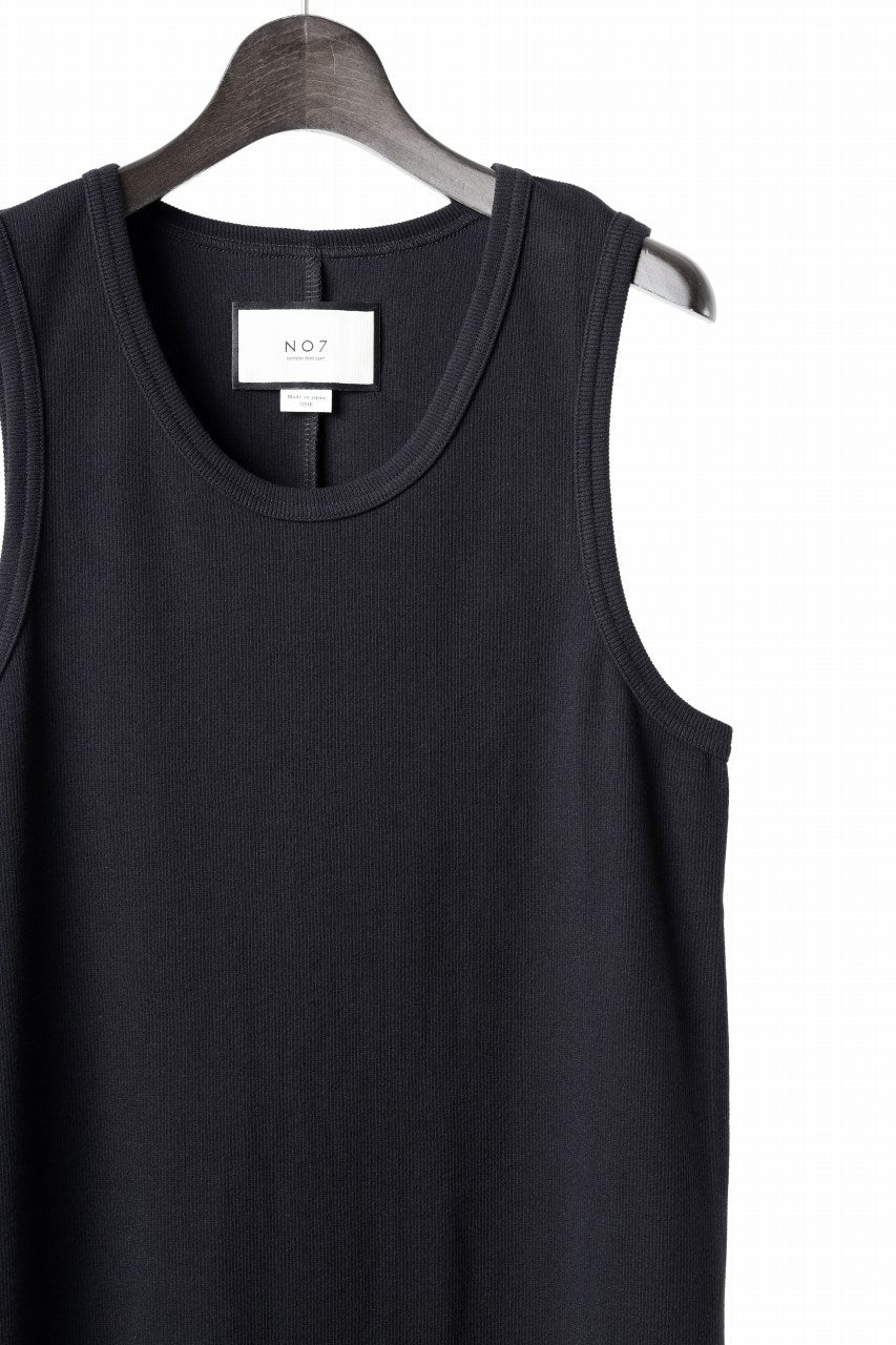 Load image into Gallery viewer, N/07 MINIMAL TANK TOP / SUPER STRETCH BARE TELECO (BLACK)