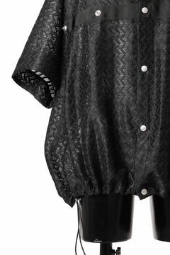 Load image into Gallery viewer, A.F ARTEFACT SNAPPED SQUEEZING SHIRT / SHADOW LACE (BLACK)
