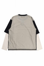 画像をギャラリービューアに読み込む, OBLADI TWO LAYER IN OVER SIZE T SHIRT (BEIGE)