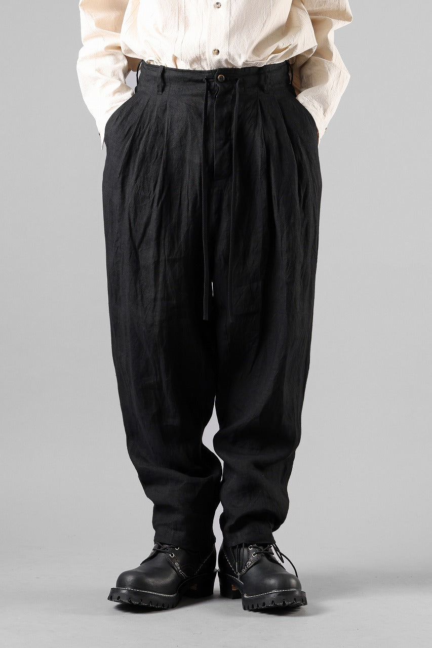 Load image into Gallery viewer, forme d'expression 2 Tucked Sarouel Pants / GBMB (Black)