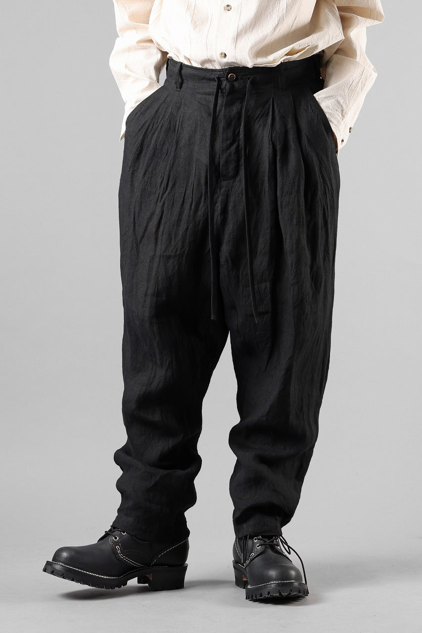 Load image into Gallery viewer, forme d'expression 2 Tucked Sarouel Pants / GBMB (Black)