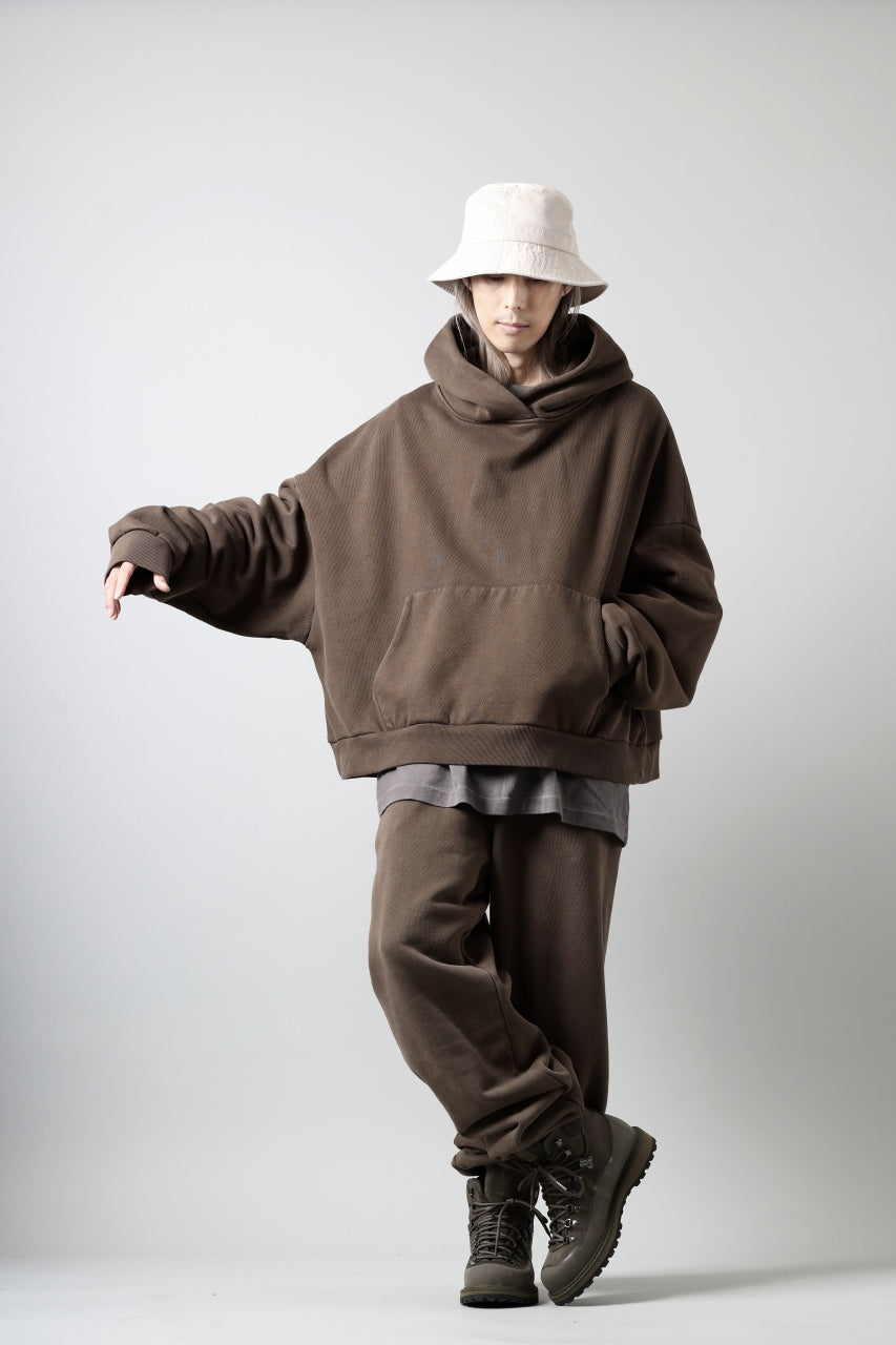 entire studios HEAVY HOOD SWEAT PULLOVER (BRUNETTE)