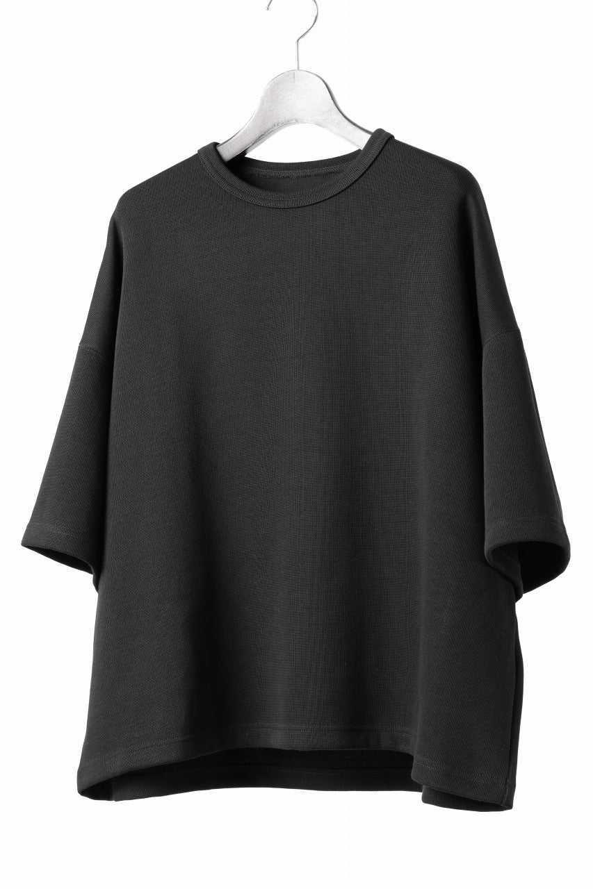 Load image into Gallery viewer, N/07 OVERSIZE TOP / RIBBED CARDBOARD KNIT JERSEY (BLACK)
