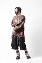 画像をギャラリービューアに読み込む, A.F ARTEFACT THICK-COLLAR BASIC L/S T-SHIRT / TYPE A PRINT (BROWN)