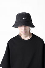 Load image into Gallery viewer, Y-3 Yohji Yamamoto LOGO BUCKET HAT (BLACK)