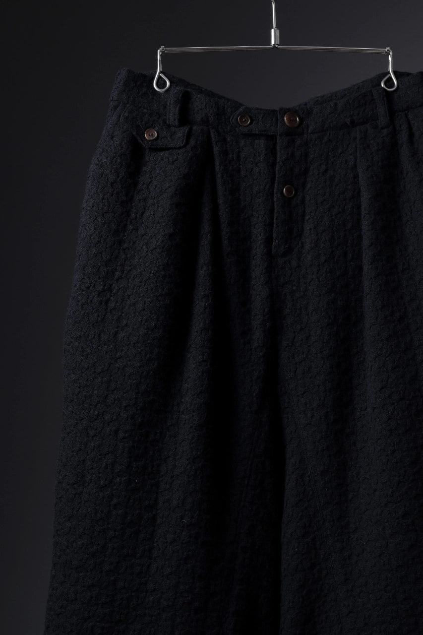 Load image into Gallery viewer, Aleksandr Manamis exclusive WOOLEN POCKET WIDE PANT (BLACK)