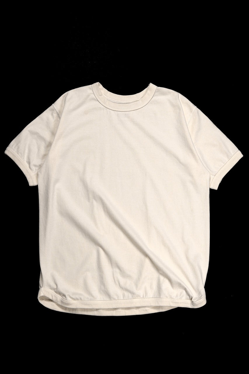 FULLCOUNT FLAT SEAM HEAVY WEIGHT T SHIRT / ORIGINAL 30/2 TIGHT TENSION JERSEY (ECRU)