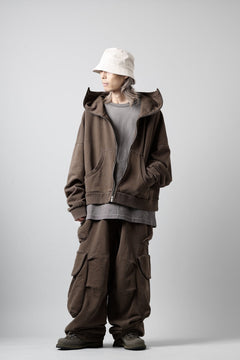 画像をギャラリービューアに読み込む, entire studios FULL ZIP SWEAT PARKA (BRUNETTE)