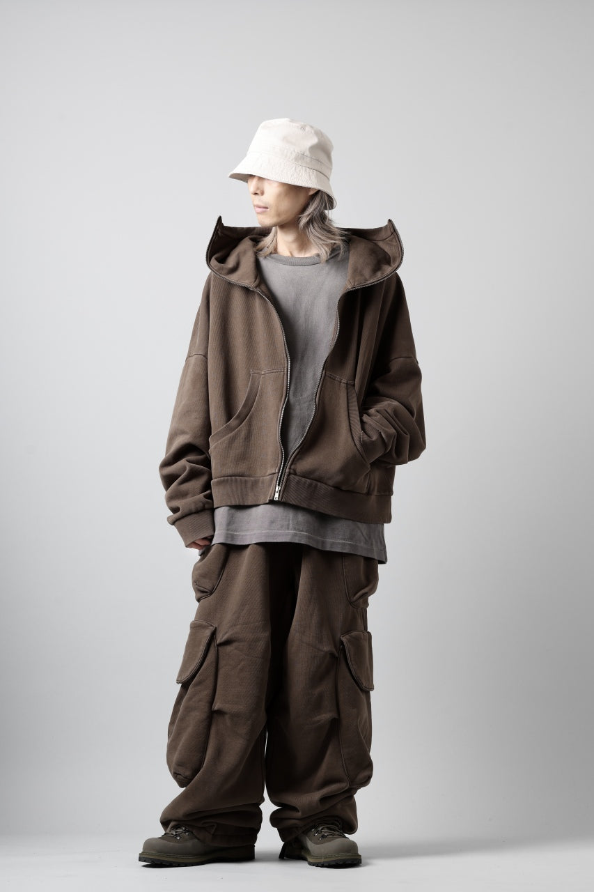 画像をギャラリービューアに読み込む, entire studios FULL ZIP SWEAT PARKA (BRUNETTE)