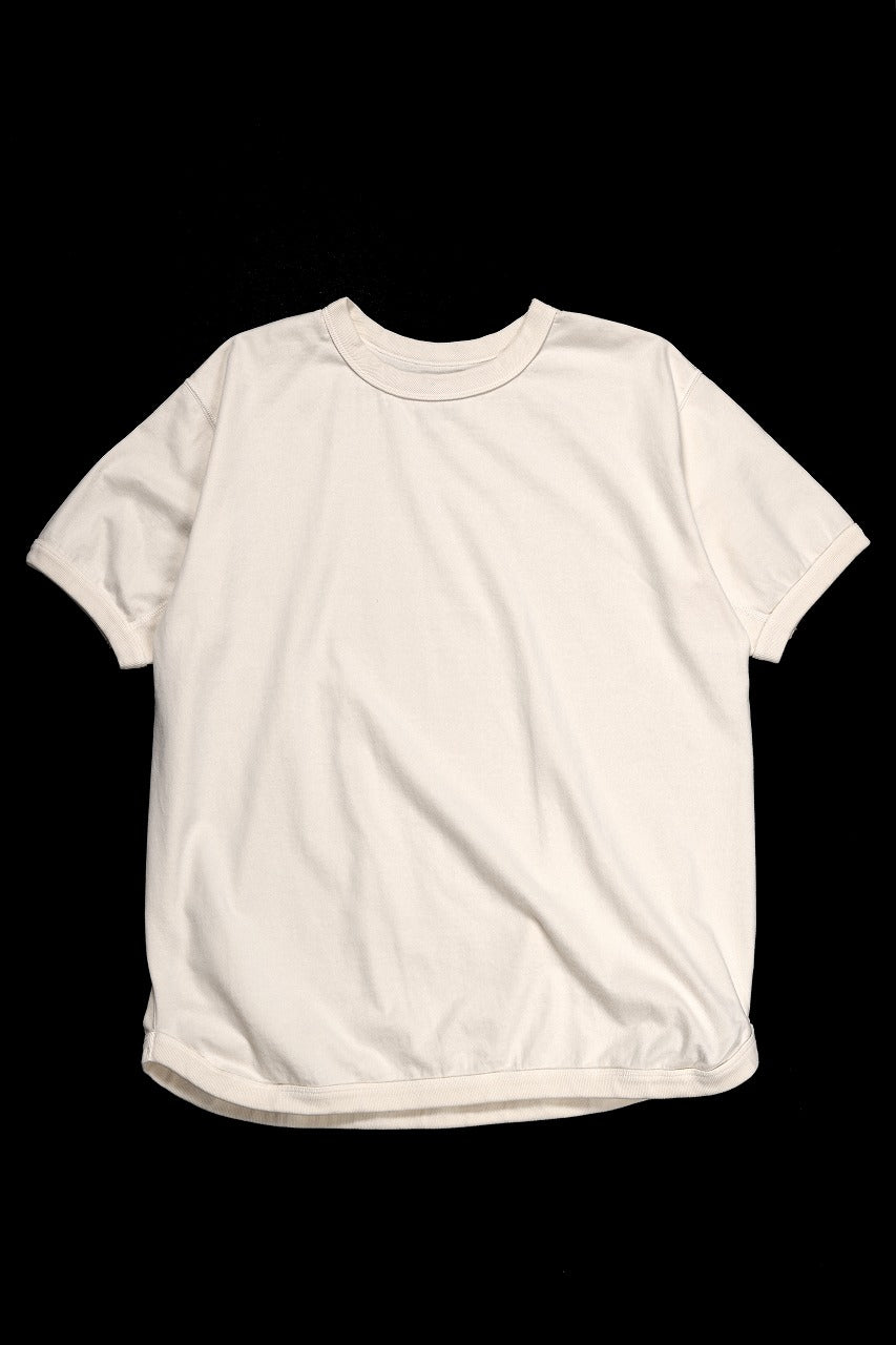 FULLCOUNT FLAT SEAM HEAVY WEIGHT T SHIRT / ORIGINAL 30/2 TIGHT TENSION JERSEY (ECRU)