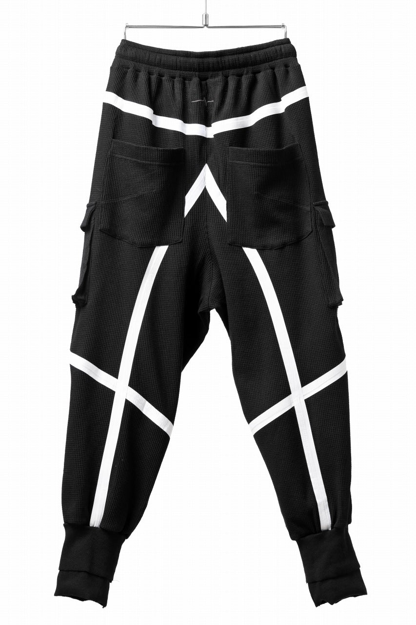 FIRST AID TO THE INJURED -VAPER- EASY JOGGER PANTS / WAFFLE JERSEY (BLACK)