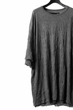 Load image into Gallery viewer, A.F ARTEFACT OVERSIZE LAYERED S/S TEE / GAUZE WASHER JERSEY (GREY)