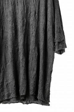 Load image into Gallery viewer, A.F ARTEFACT OVERSIZE LAYERED S/S TEE / GAUZE WASHER JERSEY (GREY)