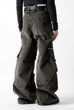 Load image into Gallery viewer, A.F ARTEFACT CARGO ZIP BAGGY PANTS / CORDUROY (KHAKI)