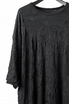 Load image into Gallery viewer, A.F ARTEFACT OVERSIZE LAYERED S/S TEE / GAUZE WASHER JERSEY (BLACK)