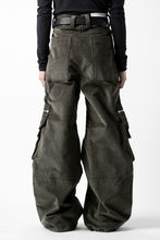 Load image into Gallery viewer, A.F ARTEFACT CARGO ZIP BAGGY PANTS / CORDUROY (KHAKI)