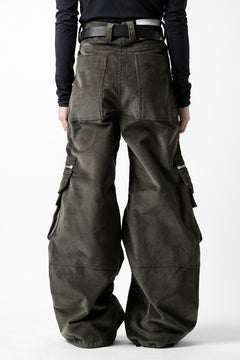 画像をギャラリービューアに読み込む, A.F ARTEFACT CARGO ZIP BAGGY PANTS / CORDUROY (KHAKI)