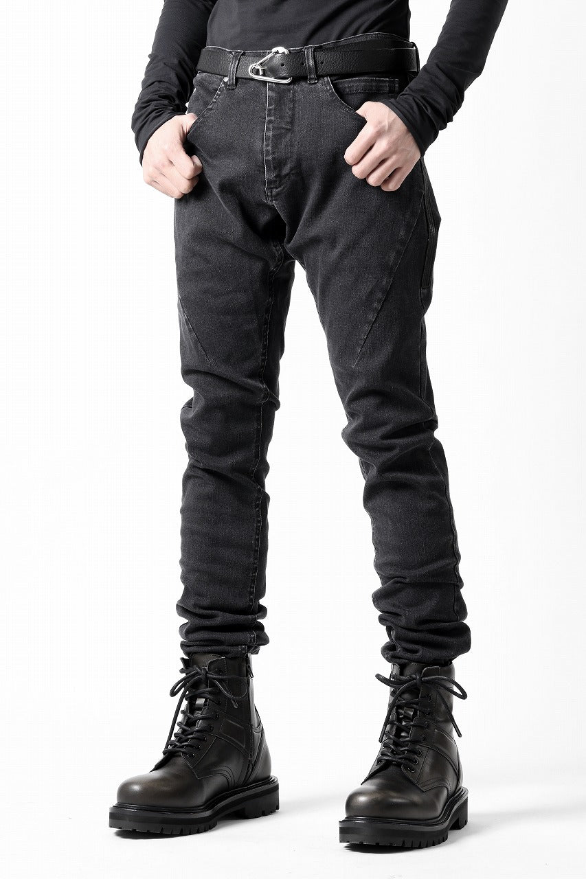 画像をギャラリービューアに読み込む, A.F ARTEFACT RELAXED SKINNY DENIM PANTS (BLACK)