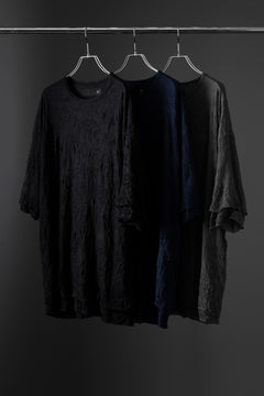 Load image into Gallery viewer, A.F ARTEFACT OVERSIZE LAYERED S/S TEE / GAUZE WASHER JERSEY (GREY)