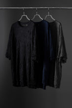 Load image into Gallery viewer, A.F ARTEFACT OVERSIZE LAYERED S/S TEE / GAUZE WASHER JERSEY (BLACK)