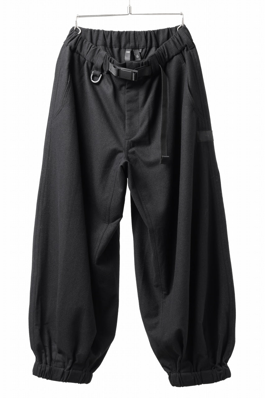 Y-3 Yohji Yamamoto WOOL FLANNEL WIDE CARGO PANTS (BLACK)の商品 ...