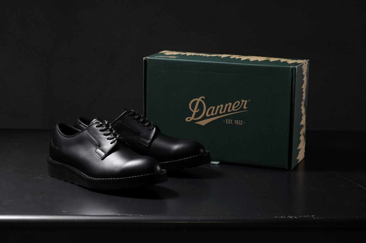 Y's × Danner POSTMAN SHOES / FULL GRAIN SMOTH (BLACK)