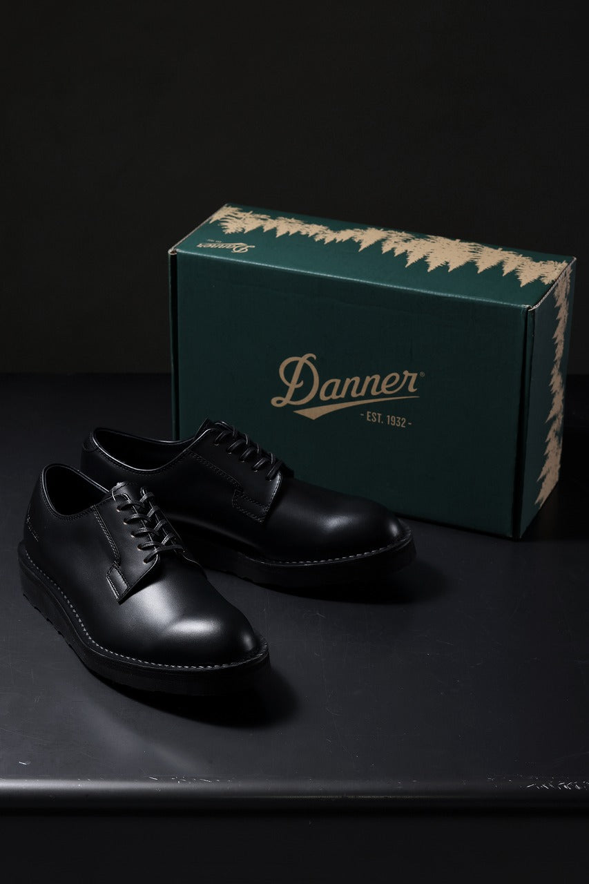 Y's × Danner POSTMAN SHOES / FULL GRAIN SMOTH (BLACK)