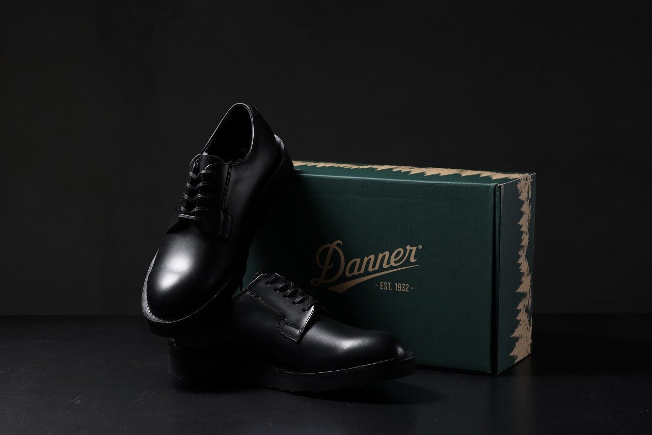 Y's × Danner POSTMAN SHOES / FULL GRAIN SMOTH (BLACK)