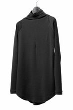 Load image into Gallery viewer, FIRST AID TO THE INJURED &quot;UMEO&quot; MOCK NECK L/S TOPS / DOUBLE WAVY JERSEY (BLACK)