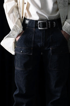 Load image into Gallery viewer, FULLCOUNT 1246W Bush Pants / 13.7oz Zimbabwe Selvedge Denim (INDIGO BLUE / ONE WASHED)