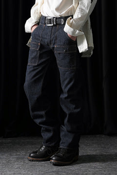 Load image into Gallery viewer, FULLCOUNT 1246W Bush Pants / 13.7oz Zimbabwe Selvedge Denim (INDIGO BLUE / ONE WASHED)