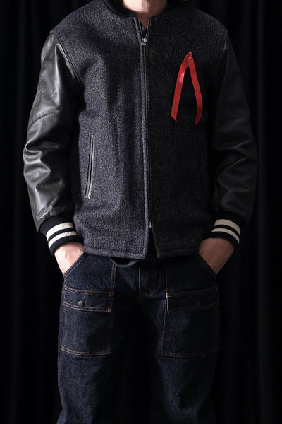 BROWN'S BEACH PHARAOH JACKET (NAVY BLUE×DARK BROWN)