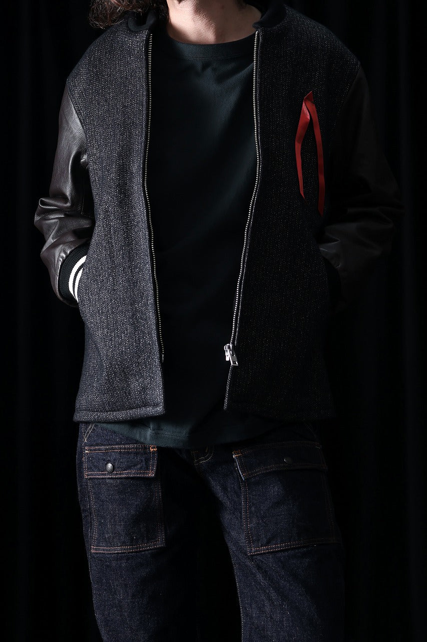 Load image into Gallery viewer, BROWN'S BEACH PHARAOH JACKET (NAVY BLUE×DARK BROWN)