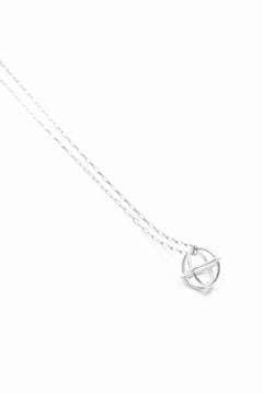 画像をギャラリービューアに読み込む, m.a+ medium + globe necklace with silver chain / AD31/AG (SILVER)