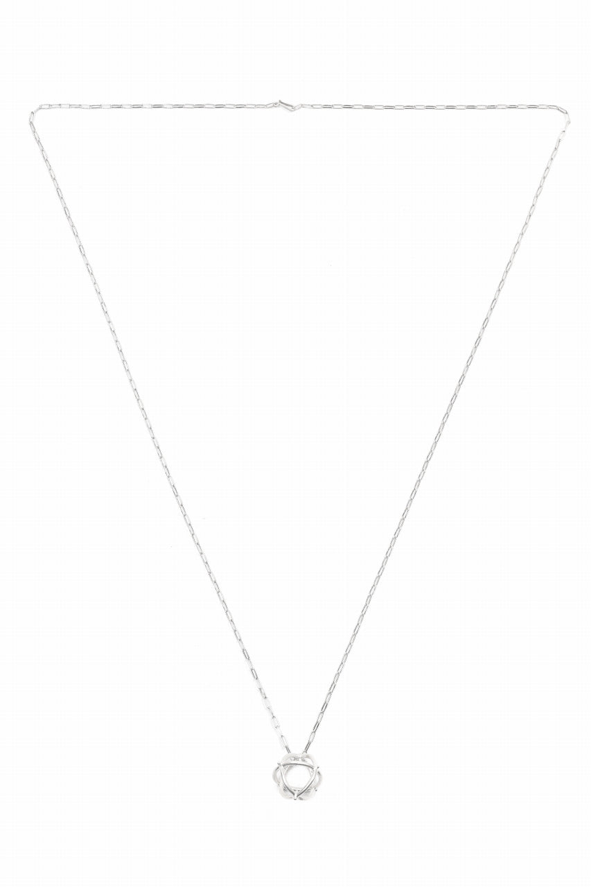 m.a+ medium + globe necklace with silver chain / AD31/AG (SILVER)