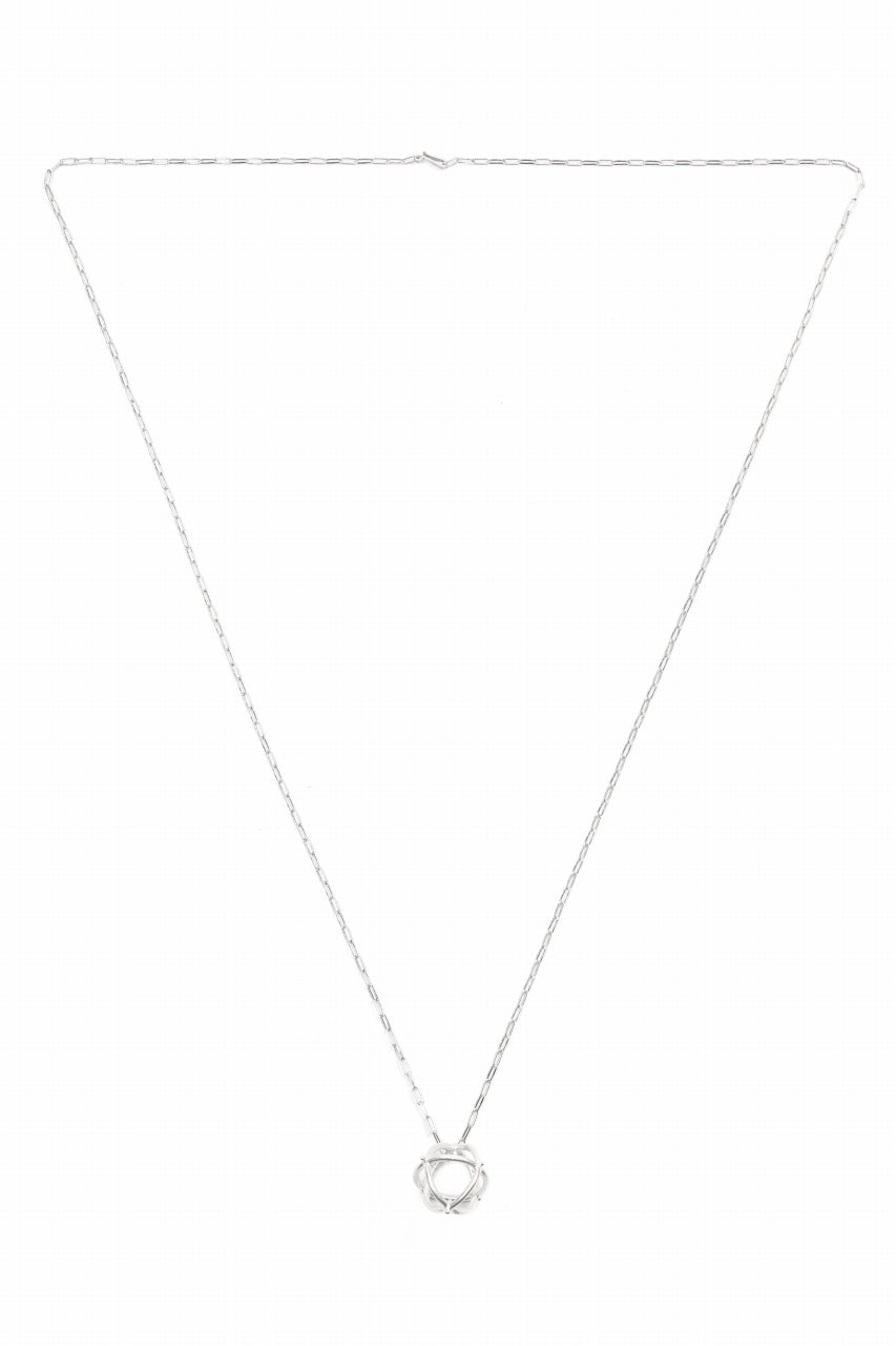 画像をギャラリービューアに読み込む, m.a+ medium + globe necklace with silver chain / AD31/AG (SILVER)