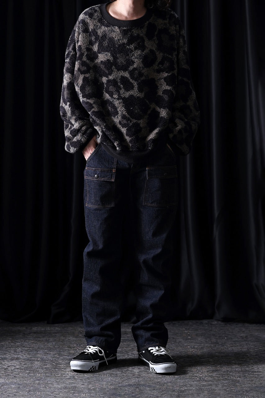 Load image into Gallery viewer, FULLCOUNT 1246W Bush Pants / 13.7oz Zimbabwe Selvedge Denim (INDIGO BLUE / ONE WASHED)