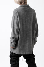 画像をギャラリービューアに読み込む, A.F ARTEFACT TWEED COVERALL SHIRT (BLACK x WHITE)