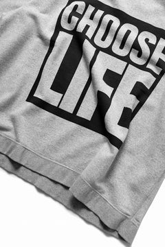 画像をギャラリービューアに読み込む, KATHARINE HAMNETT HALF SLEEVED SWEAT SHIRT / CHOOSE LIFE (T.GREY)