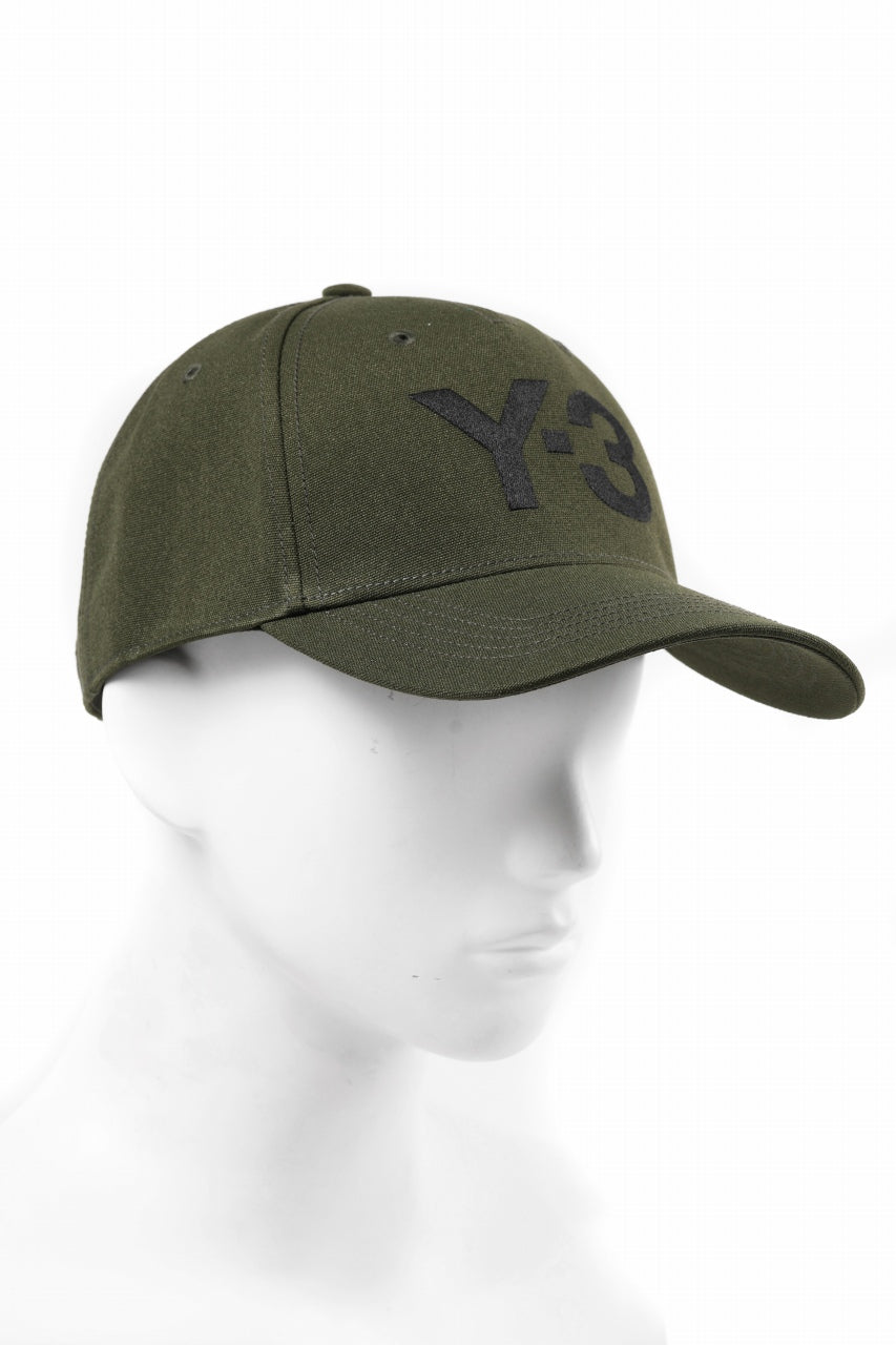 Y-3 RIPSTOP LOGO CAP DARK OLIVE - キャップ