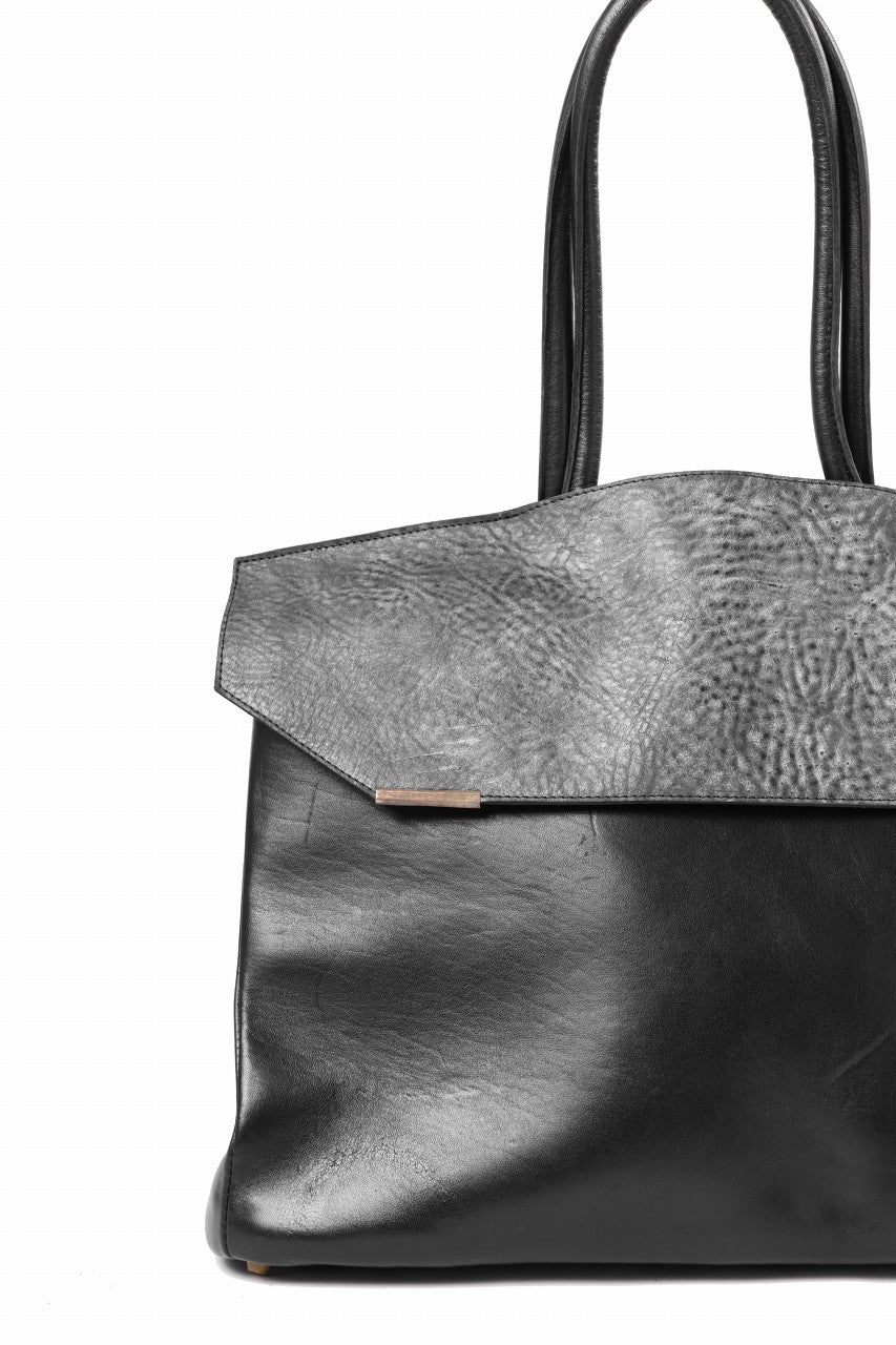 ierib exclusive Bark Bag #40 / Shiny Horse + Smith Leather (BLACK)