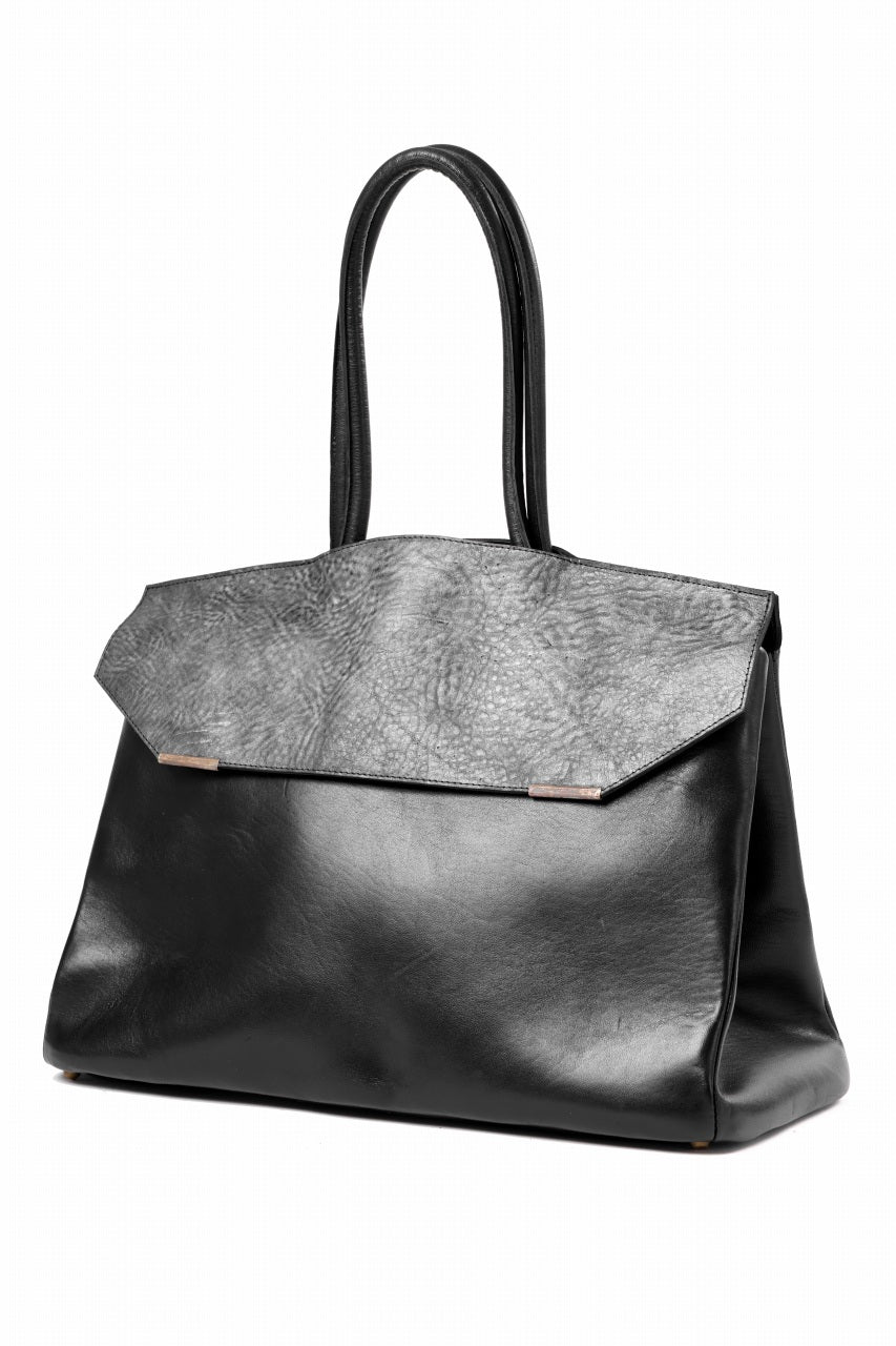 ierib exclusive Bark Bag #40 / Shiny Horse + Smith Leather (BLACK)