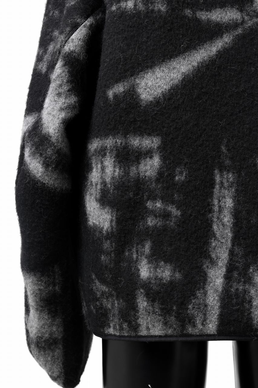 画像をギャラリービューアに読み込む, Y-3 Yohji Yamamoto FUZZY FLEECE HOODED JACKET (BLACK + MULTI)