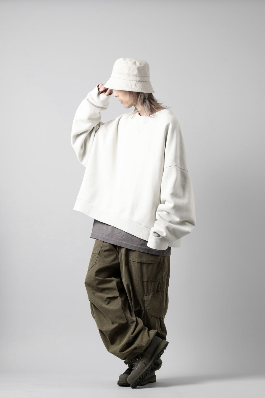 画像をギャラリービューアに読み込む, entire studios BOX CREW SWEAT PULLOVER (RICE)