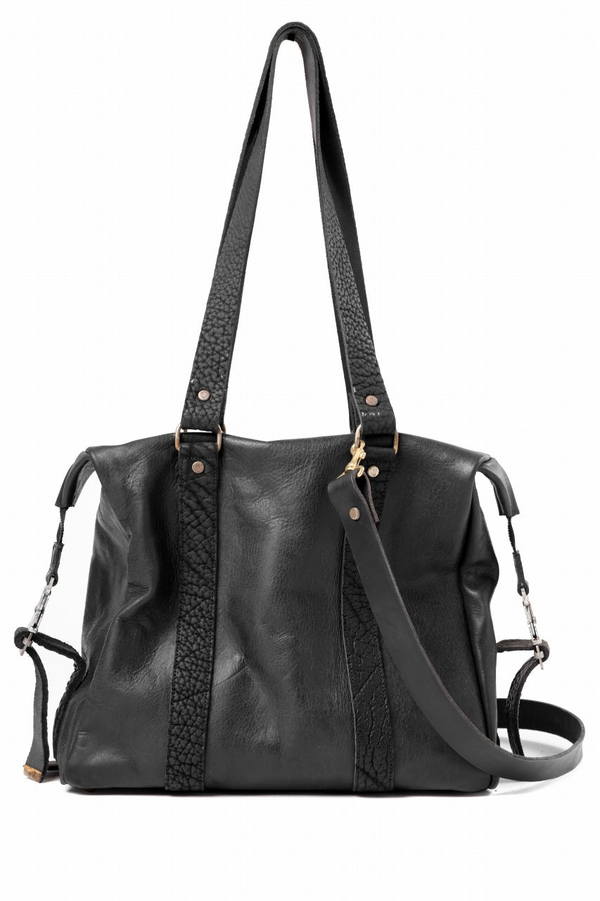 ierib exclusive Dr-Bag Small wt. Strap Belt / Horse Nubuck Leather (BLACK)
