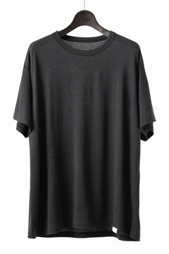 画像をギャラリービューアに読み込む, CAPERTICA REGULAR FIT S/S TEE / SUPER 140s WASHABLE WOOL DC JERSEY (DARKNESS)