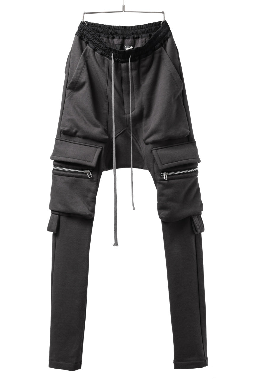 パンツ A.F ARTEFACT FLAP ZIP SARROUEL SKINNY A.F ARTEFACT FLAP ZIP SARROUEL SKINNY PANTS (DARK GREY)の商品