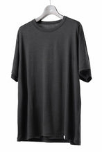 Load image into Gallery viewer, CAPERTICA REGULAR FIT S/S TEE / SUPER 140s WASHABLE WOOL DC JERSEY (DARKNESS)