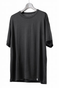 画像をギャラリービューアに読み込む, CAPERTICA REGULAR FIT S/S TEE / SUPER 140s WASHABLE WOOL DC JERSEY (DARKNESS)