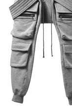 Load image into Gallery viewer, A.F ARTEFACT BELTED FLAP ZIP SARROUEL CARGO PANTS (HEATHER GREY)